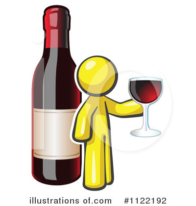 Royalty-Free (RF) Wine Clipart Illustration by Leo Blanchette - Stock Sample #1122192