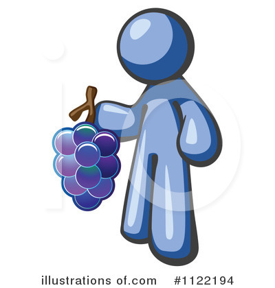 Grapes Clipart #1122194 by Leo Blanchette