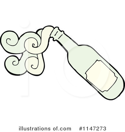Wine Bottle Clipart #1147273 by lineartestpilot