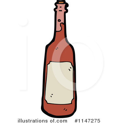 Wine Bottle Clipart #1147275 by lineartestpilot