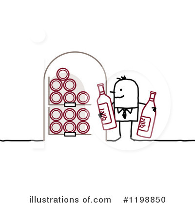 Royalty-Free (RF) Wine Clipart Illustration by NL shop - Stock Sample #1198850