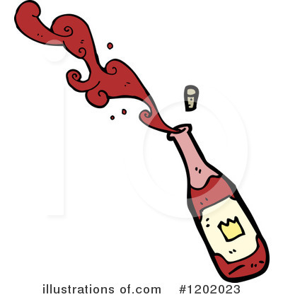 Royalty-Free (RF) Wine Clipart Illustration by lineartestpilot - Stock Sample #1202023