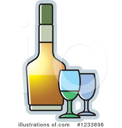 Royalty-Free (RF) Wine Clipart Illustration by Lal Perera - Stock Sample #1233896