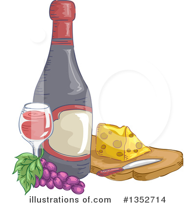 Royalty-Free (RF) Wine Clipart Illustration by BNP Design Studio - Stock Sample #1352714