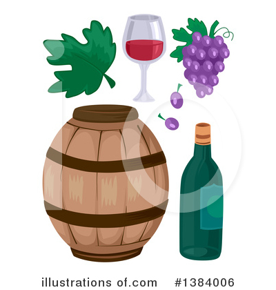 Wine Barrel Clipart #1384006 by BNP Design Studio