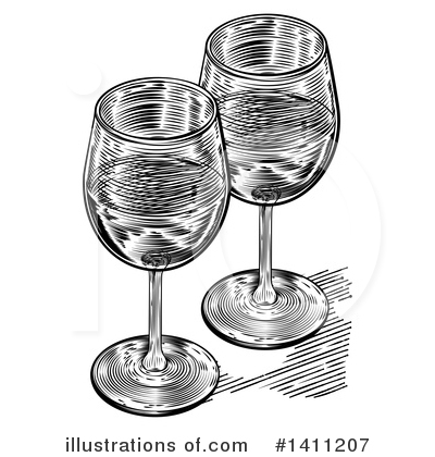 Royalty-Free (RF) Wine Clipart Illustration by AtStockIllustration - Stock Sample #1411207