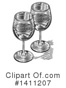 Wine Clipart #1411207 by AtStockIllustration