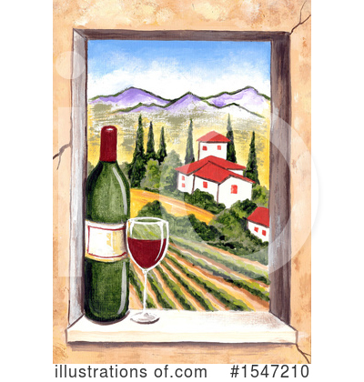 Royalty-Free (RF) Wine Clipart Illustration by LoopyLand - Stock Sample #1547210