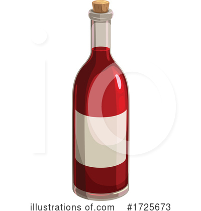 Wine Bottle Clipart #1725673 by Vector Tradition SM