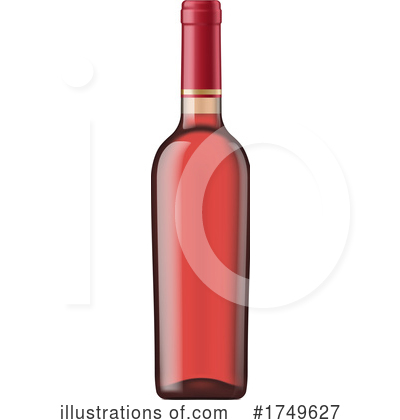 Wine Bottle Clipart #1749627 by Vector Tradition SM