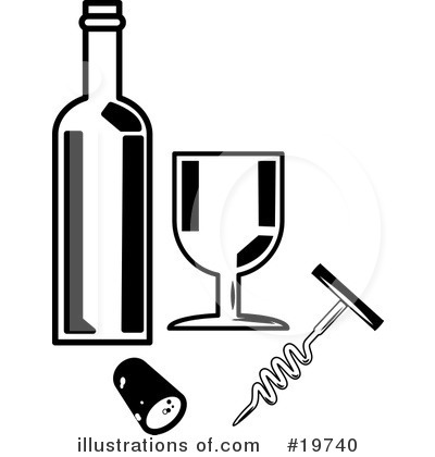 Royalty-Free (RF) Wine Clipart Illustration by AtStockIllustration - Stock Sample #19740