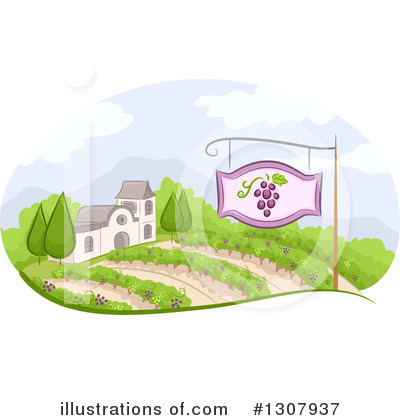 Royalty-Free (RF) Winery Clipart Illustration by BNP Design Studio - Stock Sample #1307937