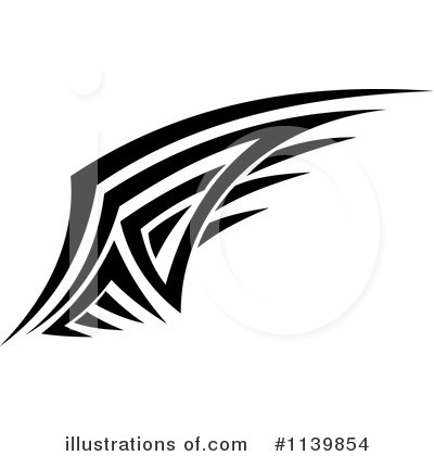 Tribal Wing Clipart #1139854 by Vector Tradition SM