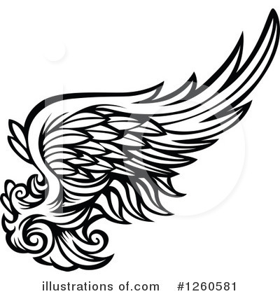 Royalty-Free (RF) Wing Clipart Illustration by Chromaco - Stock Sample #1260581