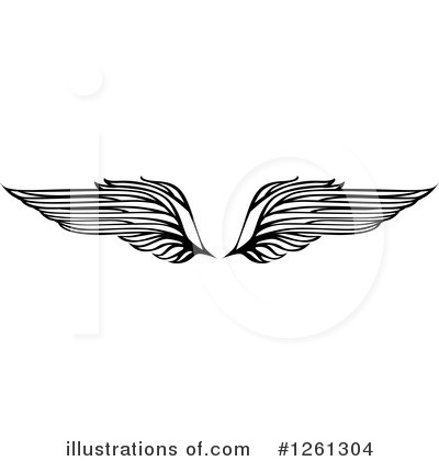 Royalty-Free (RF) Wing Clipart Illustration by Chromaco - Stock Sample #1261304
