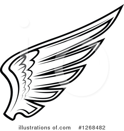 Royalty-Free (RF) Wing Clipart Illustration by Vector Tradition SM - Stock Sample #1268482