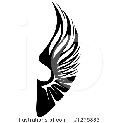 Royalty-Free (RF) Wing Clipart Illustration by Vector Tradition SM - Stock Sample #1275835