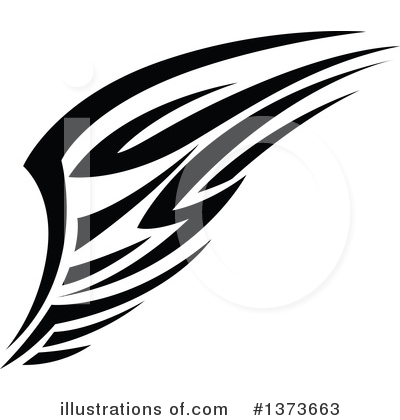 Royalty-Free (RF) Wing Clipart Illustration by Vector Tradition SM - Stock Sample #1373663