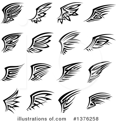 Royalty-Free (RF) Wing Clipart Illustration by Vector Tradition SM - Stock Sample #1376258