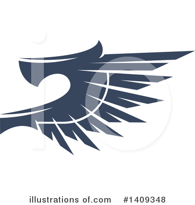 Royalty-Free (RF) Wing Clipart Illustration by Vector Tradition SM - Stock Sample #1409348