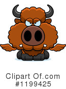 Winged Buffalo Clipart #1199425 by Cory Thoman