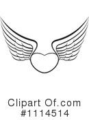 Winged Heart Clipart #1114514 by Lal Perera
