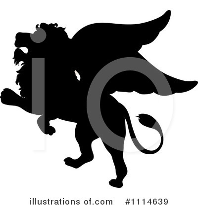 Winged Lion Clipart #1114639 by Pams Clipart