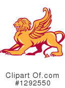 Winged Lion Clipart #1292550 by patrimonio