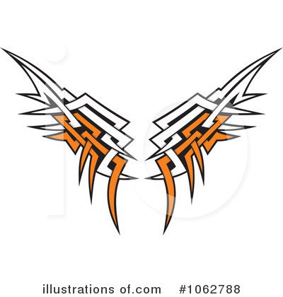 Royalty-Free (RF) Wings Clipart Illustration by Any Vector - Stock Sample #1062788
