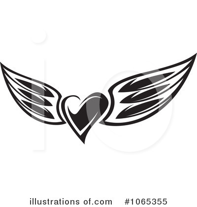 Winged Heart Clipart #1065355 by Vector Tradition SM