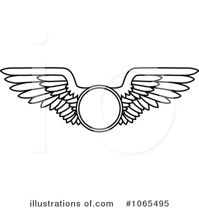 Royalty-Free (RF) Wings Clipart Illustration by Vector Tradition SM - Stock Sample #1065495