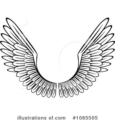 Royalty-Free (RF) Wings Clipart Illustration by Vector Tradition SM - Stock Sample #1065505
