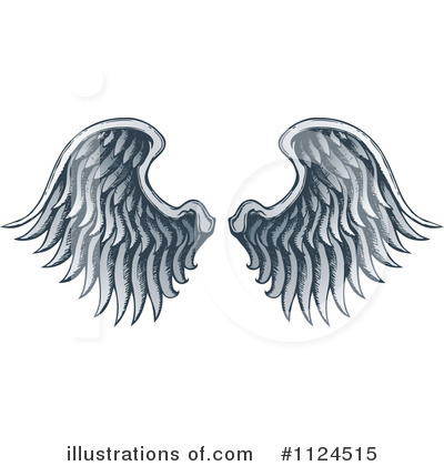 Royalty-Free (RF) Wings Clipart Illustration by visekart - Stock Sample #1124515