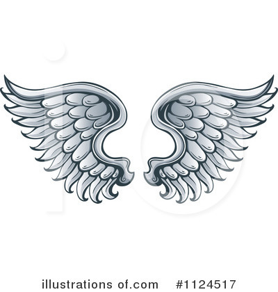 Royalty-Free (RF) Wings Clipart Illustration by visekart - Stock Sample #1124517