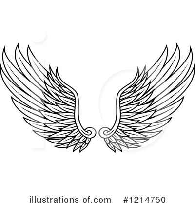 Royalty-Free (RF) Wings Clipart Illustration by Vector Tradition SM - Stock Sample #1214750