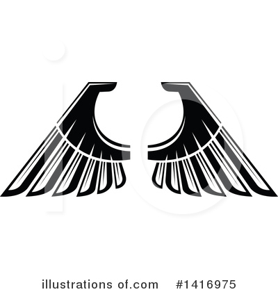 Royalty-Free (RF) Wings Clipart Illustration by Vector Tradition SM - Stock Sample #1416975