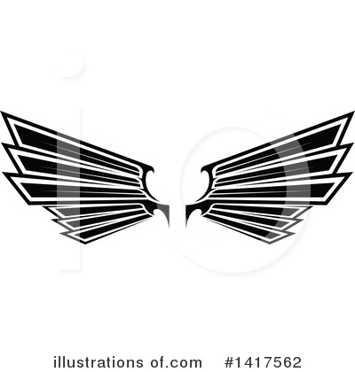 Royalty-Free (RF) Wings Clipart Illustration by Vector Tradition SM - Stock Sample #1417562