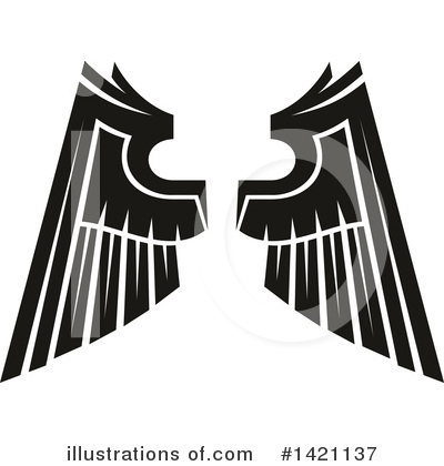 Royalty-Free (RF) Wings Clipart Illustration by Vector Tradition SM - Stock Sample #1421137
