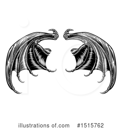 Flying Bats Clipart #1515762 by AtStockIllustration