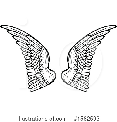 Royalty-Free (RF) Wings Clipart Illustration by Vector Tradition SM - Stock Sample #1582593
