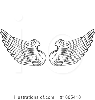 Wing Clipart #1605418 by Vector Tradition SM