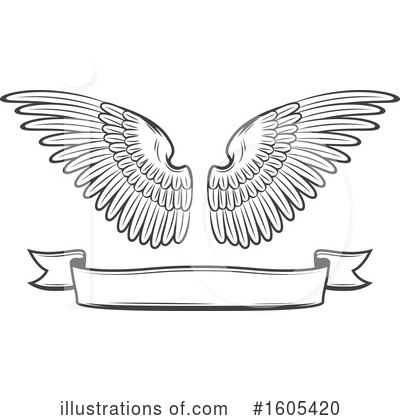 Royalty-Free (RF) Wings Clipart Illustration by Vector Tradition SM - Stock Sample #1605420