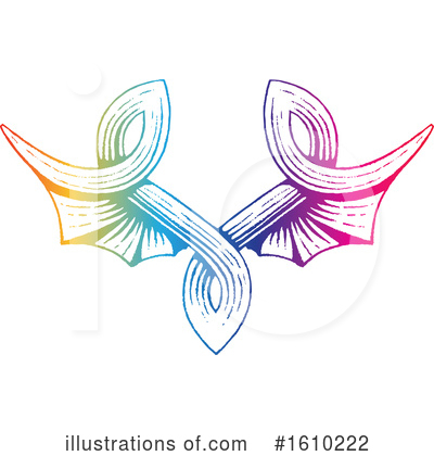 Royalty-Free (RF) Wings Clipart Illustration by cidepix - Stock Sample #1610222