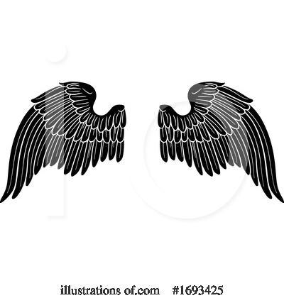 Royalty-Free (RF) Wings Clipart Illustration by AtStockIllustration - Stock Sample #1693425