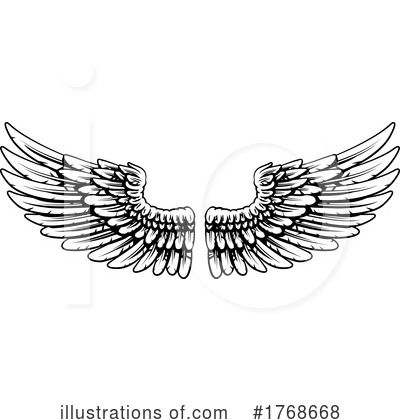 Royalty-Free (RF) Wings Clipart Illustration by AtStockIllustration - Stock Sample #1768668