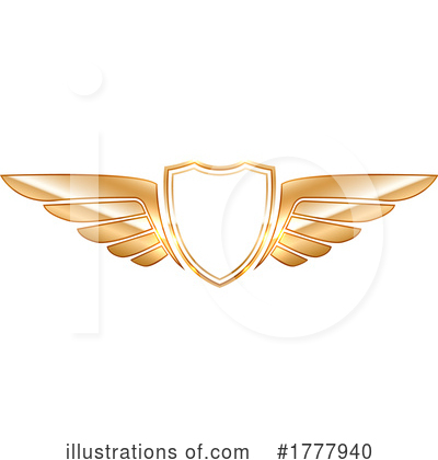 Winged Shield Clipart #1777940 by Vector Tradition SM