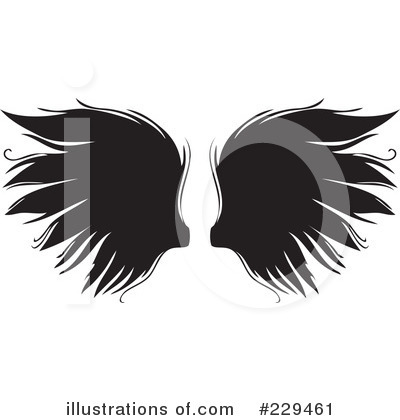 Royalty-Free (RF) Wings Clipart Illustration by BestVector - Stock Sample #229461