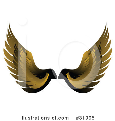 Royalty-Free (RF) Wings Clipart Illustration by elaineitalia - Stock Sample #31995