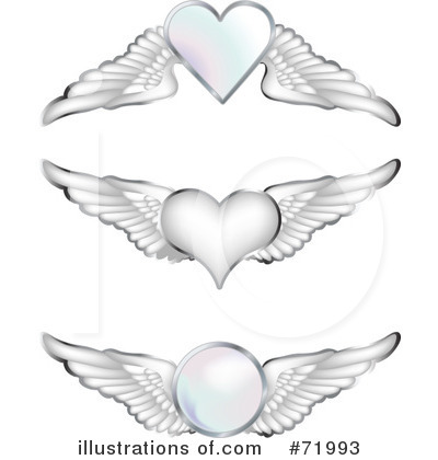 Royalty-Free (RF) Wings Clipart Illustration by inkgraphics - Stock Sample #71993
