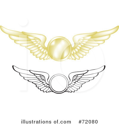 Royalty-Free (RF) Wings Clipart Illustration by inkgraphics - Stock Sample #72080